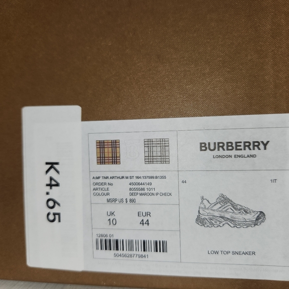 Burberry Size Chart Shoes Burberry Shoe Size Guide